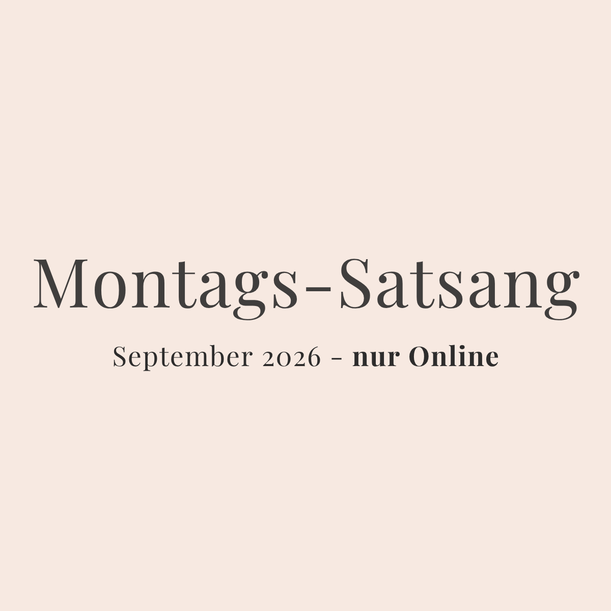Online-Satsang kostenfrei - September