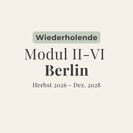 Dreijahres - Training - (Modul II - VI) Berlin - Für Wiederholende - zeit - und - raum - Christian Meyer