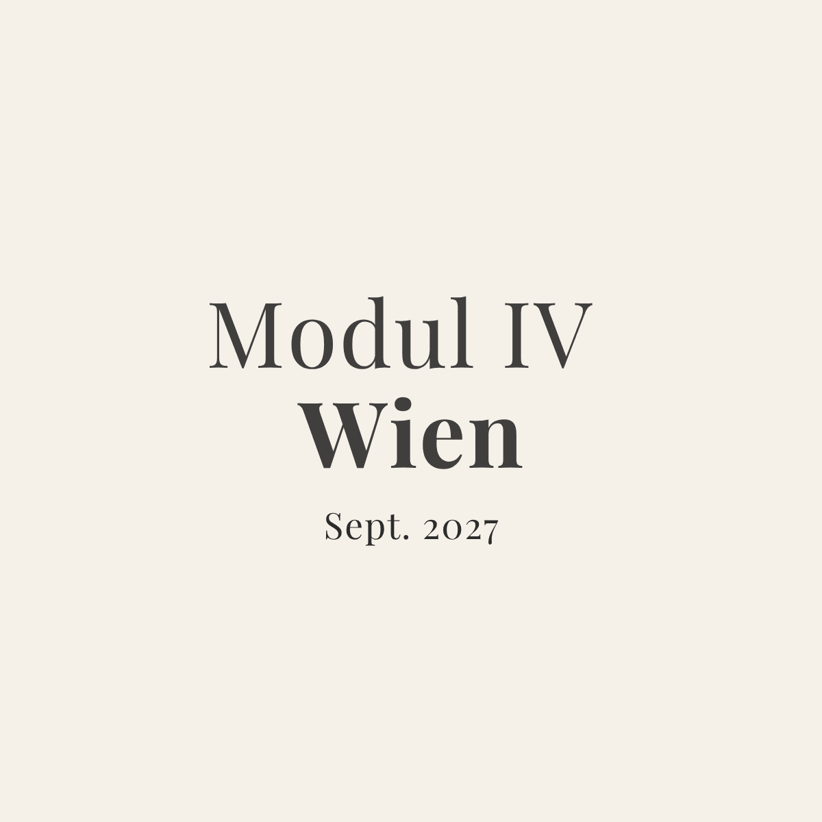 Dreijahres-Training Wien · Modul IV - zeit-und-raum - Christian Meyer